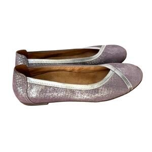 Elegant Pink Glitter Ballet Flats